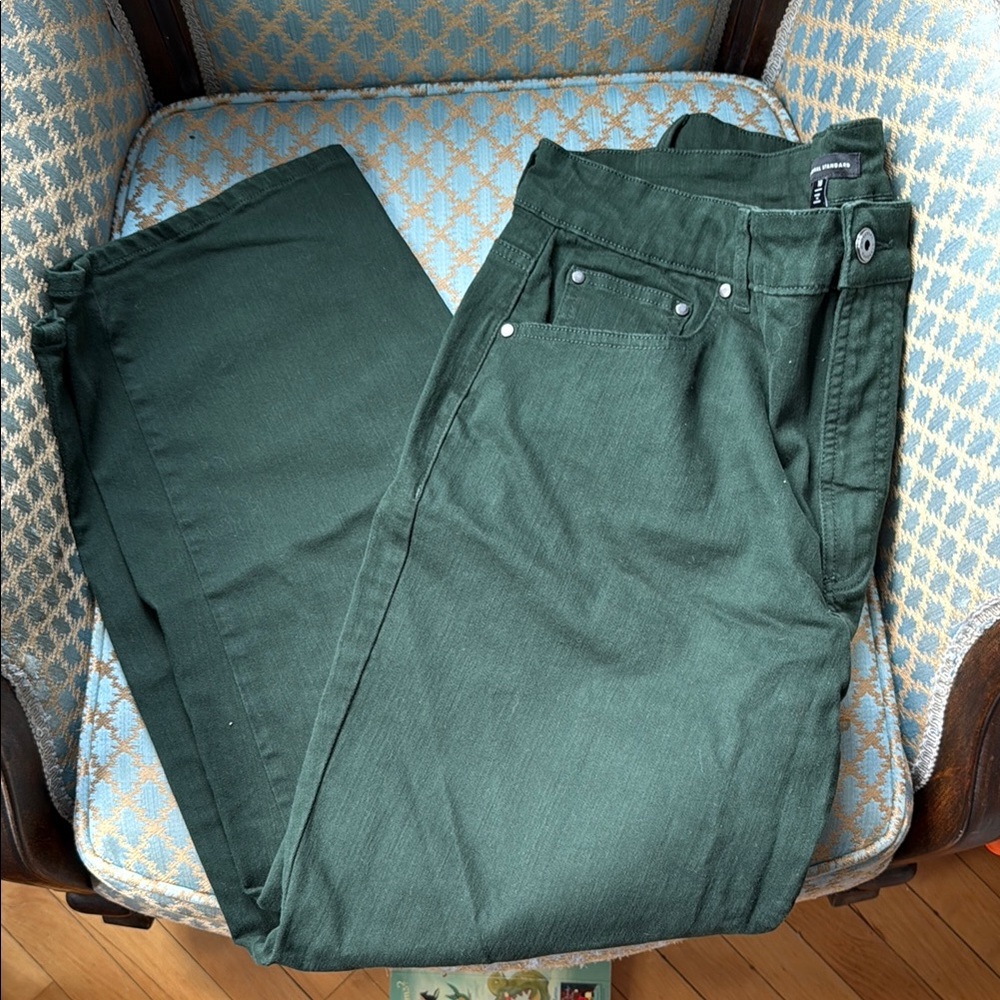 Universal Standard Etta High Rise Straight Leg Jeans 28 Inch - 16 / Forest Green